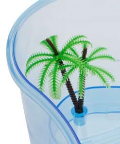 aquarium tortue avec palmier