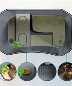 Bac a Tortue d Eau Transparent Avec Plateforme et tous les avantages