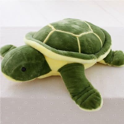 peluche tortue verte entiere
