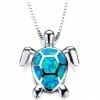 Pendentif Tortue Myriade de couleurs - bleu