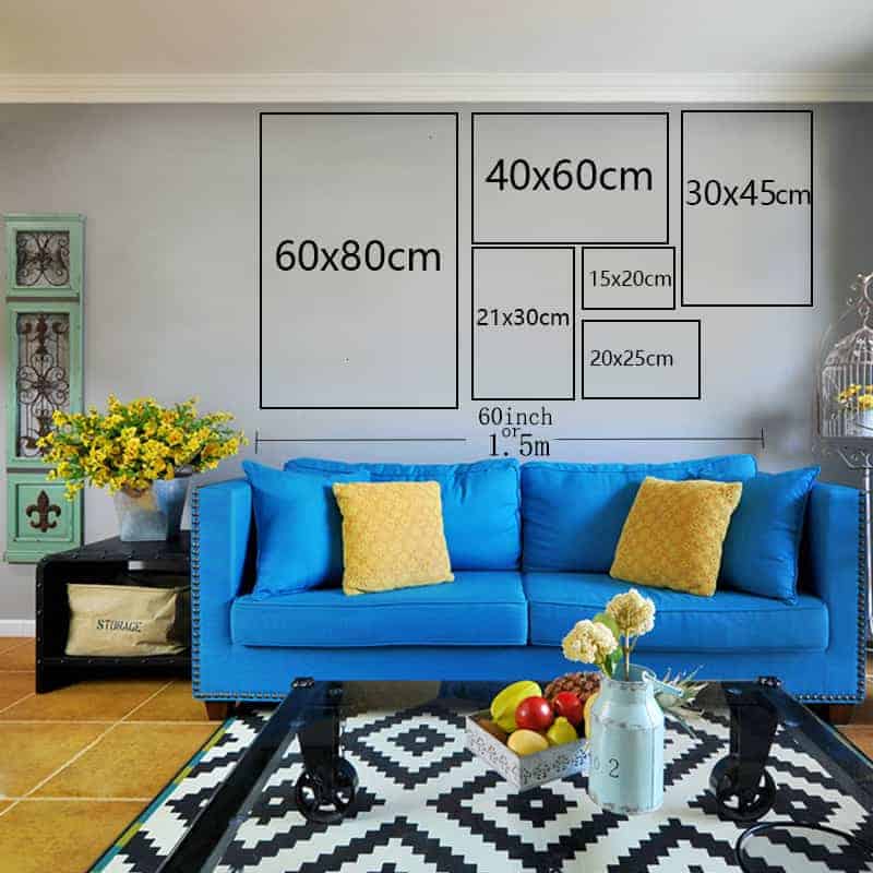 Format des différentes photos pour affichages sur les murs