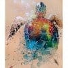 coloriage tortue reve multicolore en peinture diamant