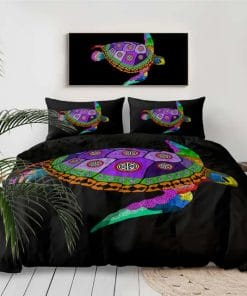 Parure de lit tortue à carapace violette