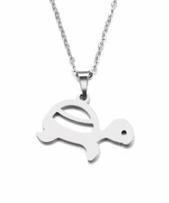 collier tortue argent chic et discret