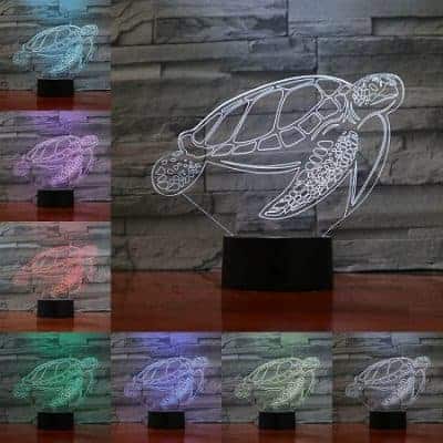 Veilleuse tortue de mer 3D