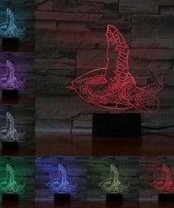 Veilleuse tortue en voyage rouge