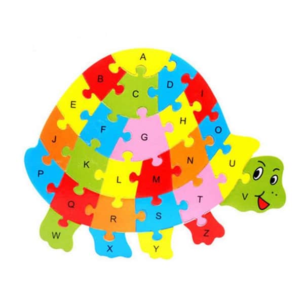 puzzle alphabet jouet tortue éducatif
