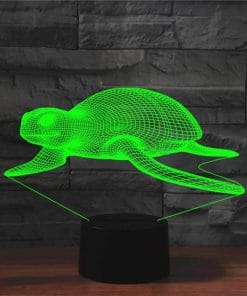 lumière effet 3D testudine verte