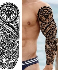Tatouage Tortue Polynésien tribal bras