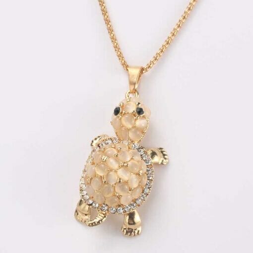 collier tortue opale