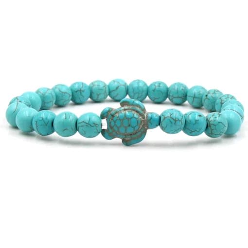 bracelet tortue bleue unie