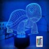 Veilleuse Bébé Tortue Illusion 3D 16 Couleurs Avec Télécommande