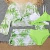 Maillot de bain fille tortue de mer deux pieces enfant