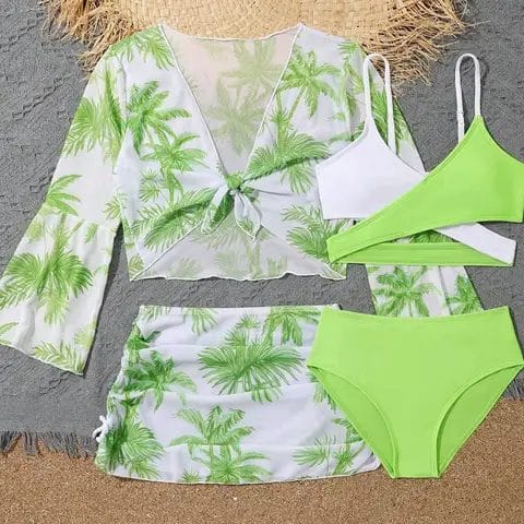 Maillot de bain fille tortue de mer deux pieces enfant