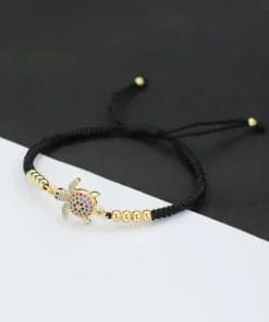 Bracelet cuir tortue totem polynesien pour homme