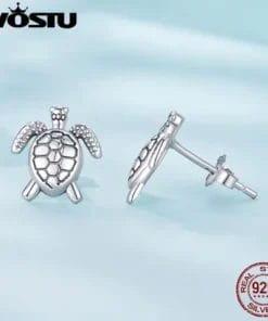 Boucles d'oreille tortue de mer email colore