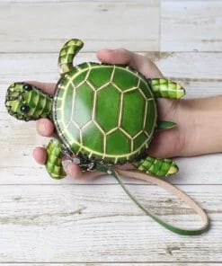 Porte-monnaie tortue broderie petite pochette