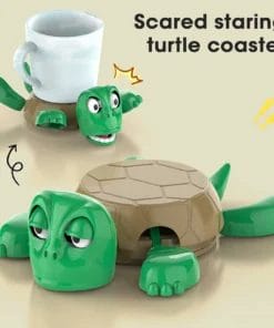 Sous-verres tortue silicone set de 6 multicolores