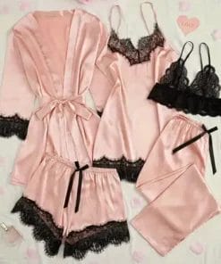 Pyjama short femme motif tortue de mer en coton pour l'ete