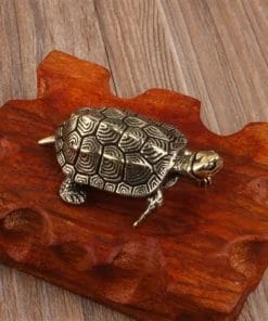 Tirelire tortue metallique vintage style retro